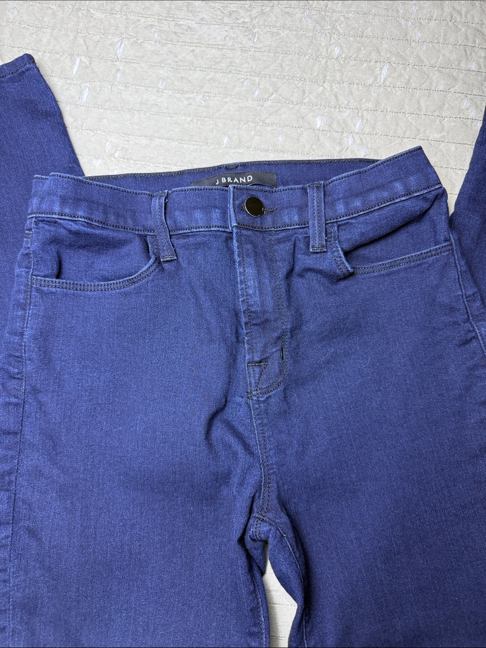J Brand Deep Blue High-Rise Jeggings